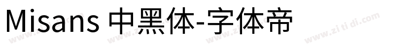 Misans 中黑体字体转换